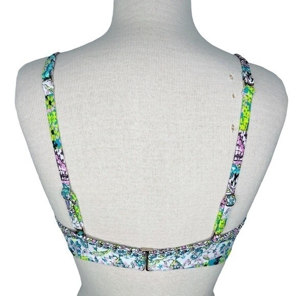 Victoria's Secret Bikini Top 36C * The Angel Convertible Underwire Paisley Swim - Picture 6 of 9